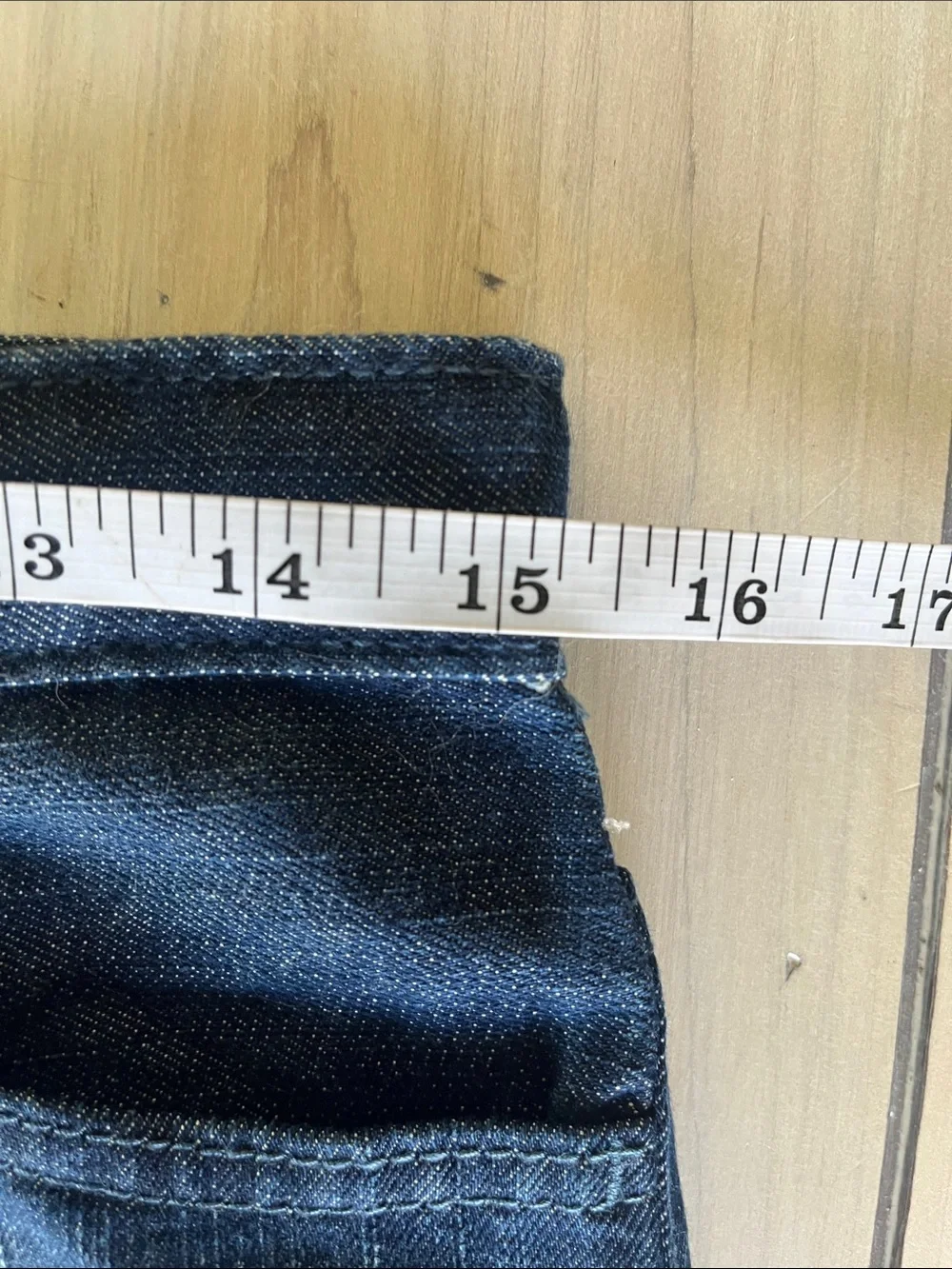 Children’s Place Girls Shortie Short Court Dark Blue Rolled Hem Denim Shorts